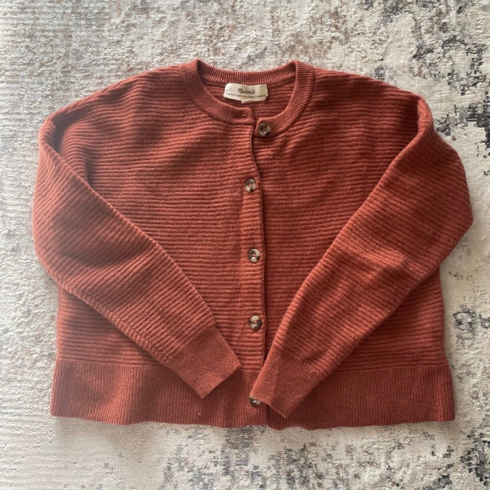 [LAST CALL, MOVING]Madewell 100% Cashmere Deville Cardigan Sweater